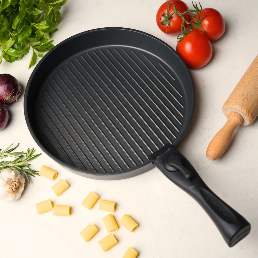 CookingTotem® Poêle à griller en céramique antiadhésive 29cm