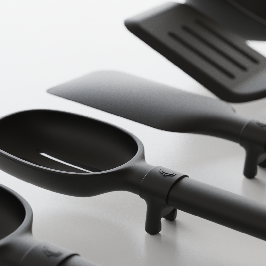 NoTouch™️ Set d'ustensiles de cuisine en silicone 5 pièces