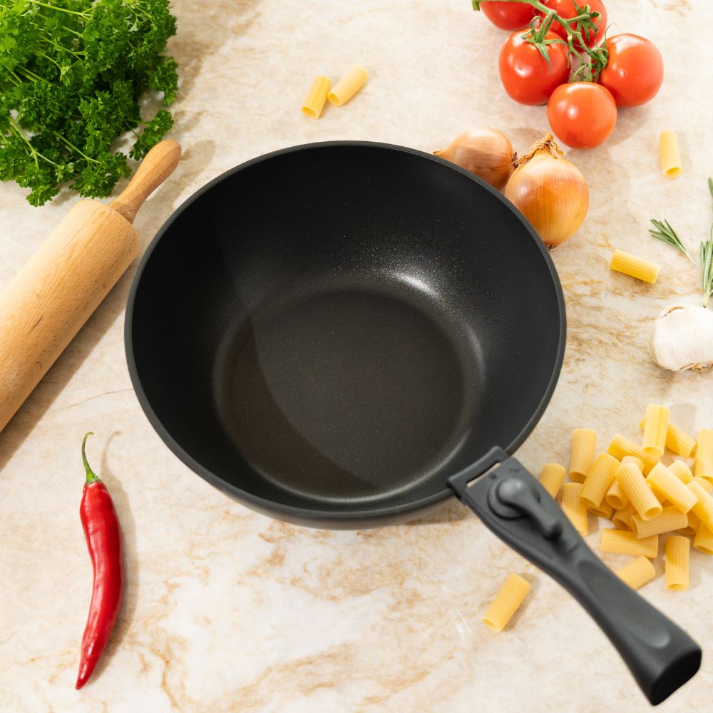 CookingTotem® Poêle wok en céramique antiadhésive 29cm